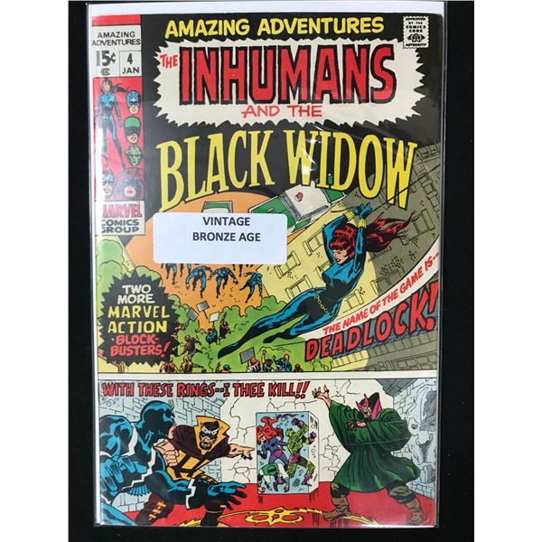 AMAZING ADVENTURES  #4  THE INHUMANS AND THE BLACK WIDOW   (MARVEL COMICS)