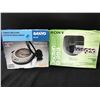 Image 1 : SANYO AND SONY DISCMANS BOTH COMPLETE IN BOXES