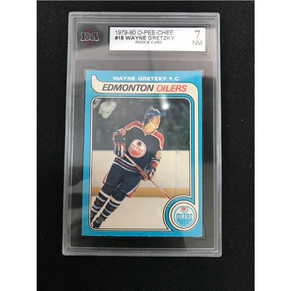 1979-80 OPC WAYNE GRETZKY BLUE LINES 1ST PRINTING (KSA 7)