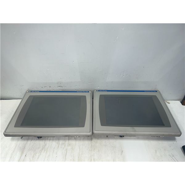 (2) Allen-Bradley #2711P-RDT12C  /  #2711P-T12C4D2 Panel View Plus 1250 Screen