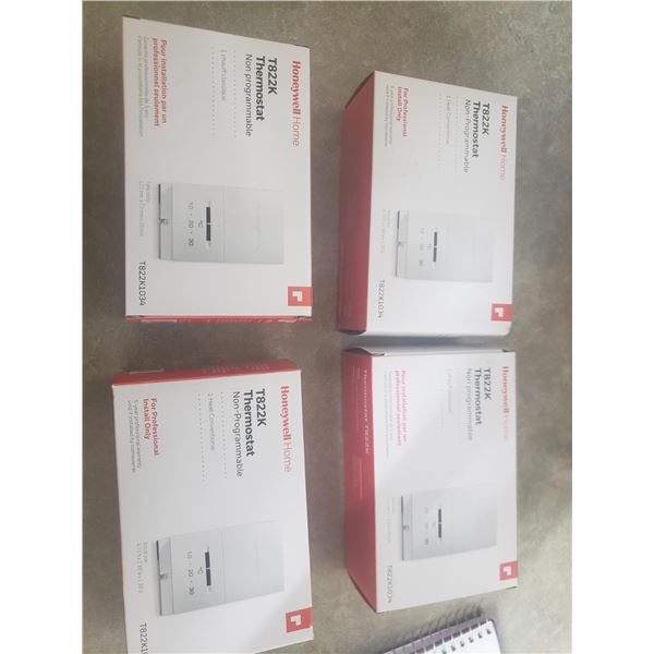 4 Honeywell thermostats