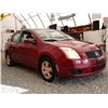 Image 8 : B5 --  2007 NISSAN SENTRA, Red, 127367 KM