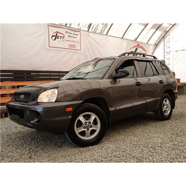 A1 --  2003 HYUNDAI SANTA FE GL, Grey, 237308 KM