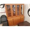 Image 1 : Solid Wood China Cabinet, 8 Door 3 Drawer