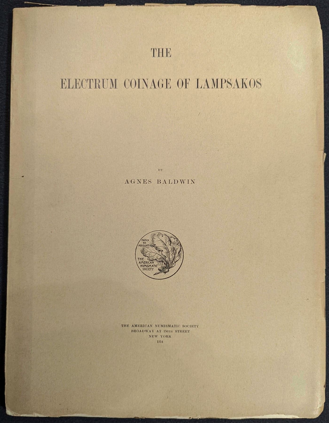 Baldwin: The Electrium Coinage of Lampsakos