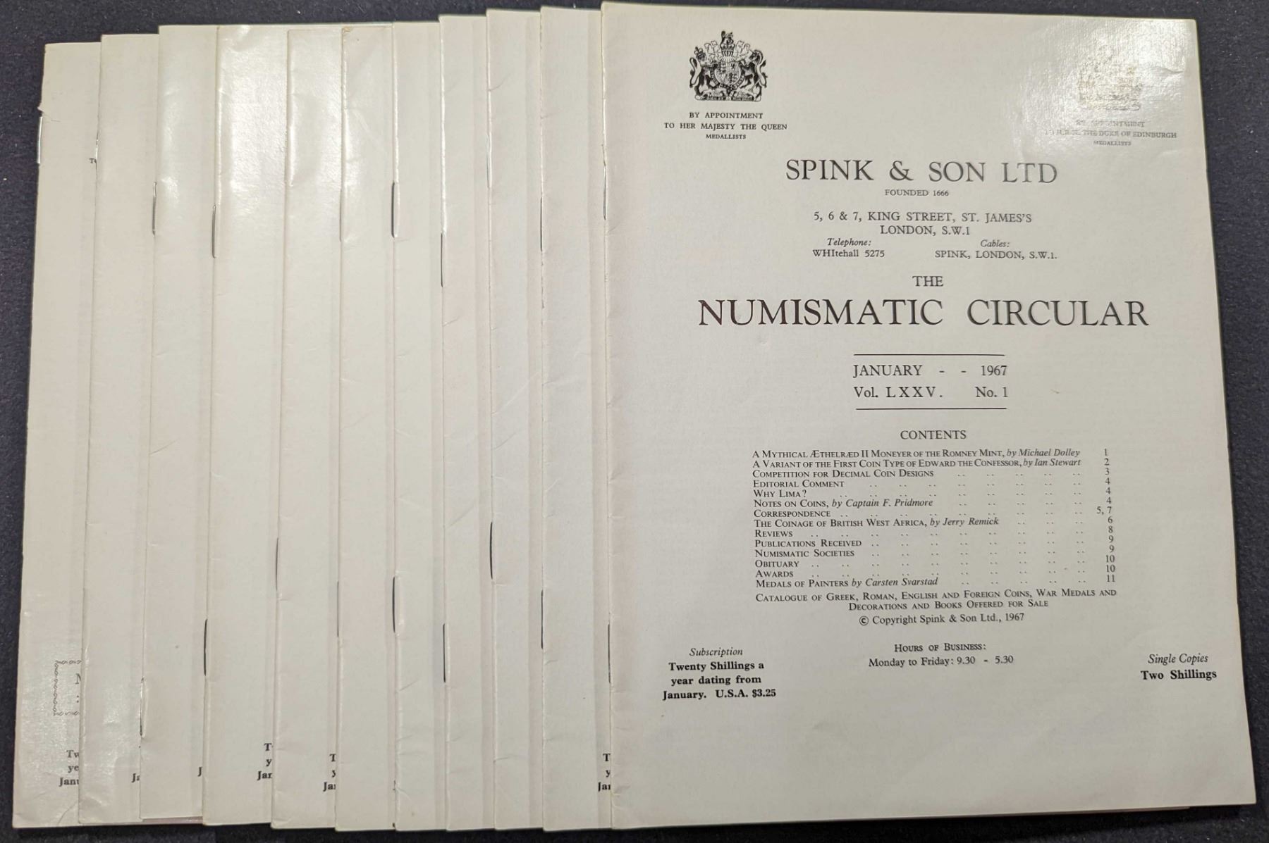 The Numismatic Circular. 1967