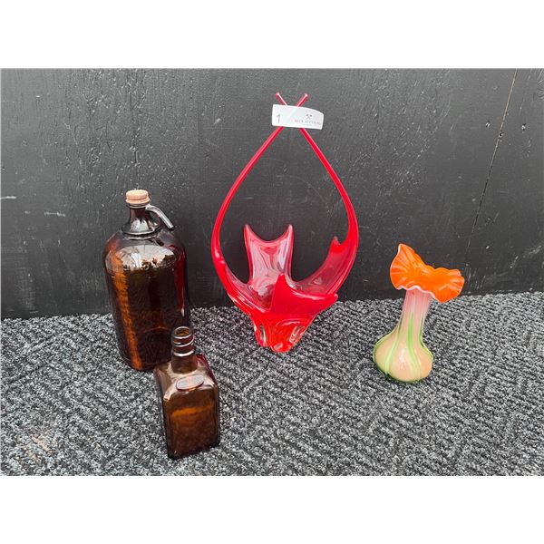 Flower Vase & Bottles