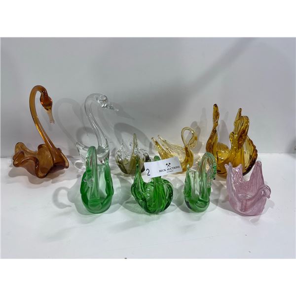 Glass Birds Swans