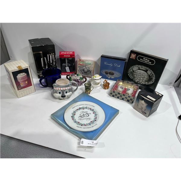 Assorted Glassware & figurine