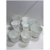 Image 1 : White Glass Pots