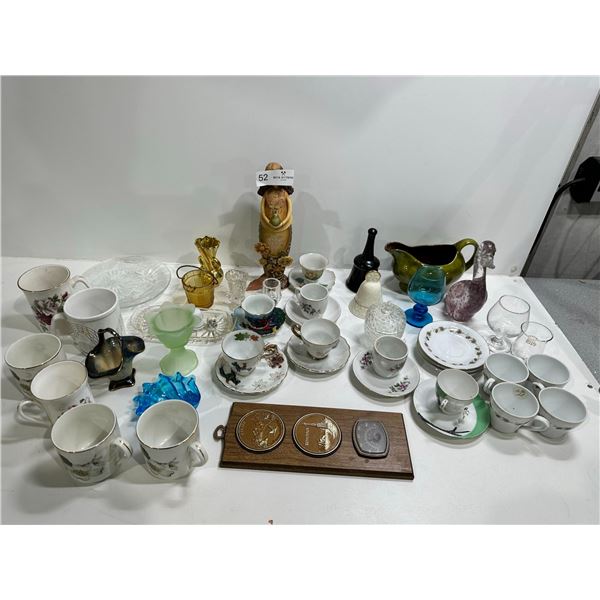 Assorted Tea Cups With Glassware