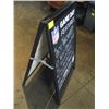 Image 2 : NFL SANDWICH BOARD SIGN W/CHALKBOARD
