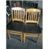 Image 1 : PAIR OF WOODEN CHAIRS