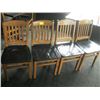 Image 1 : 4 SOLID WOOD CHAIRS