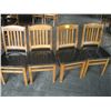 Image 1 : SET OF 4 WOODEN CHAIRS