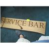 Image 1 : WOODEN SERVICE BAR HANGING SIGN