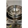 Image 2 : LG. STAINLESS STEEL STRAINER & VARIOUS SIZE BOWLS