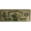 Image 3 : DC-2a-i 1870 $1 PMG F12 Dickinson-Harington, Large Date SN: 568198 pp C