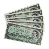 Image 1 : BC-45bA 1967 $1 *N/O Consecutive Uncirculated Beattie-Rasminsky Replacement *N/O. 5pcs