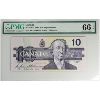 Image 1 : BC-57bA 1989 $10 ATX PMG GEM UNC66 EPQ Bonin Thiessen Replacement SN: ATX2188721