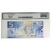 Image 2 : RADAR BC-62b 2002 $5 HOS0099900 Legacy GEM UNC66 PPQ Jenkins-Dodge. 2-Digit Radar