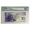 Image 1 : BC-63c 2003-04 $10 PMG GEM UNC66 EPQ Jenkins-Dodge SN: BEP0066039
