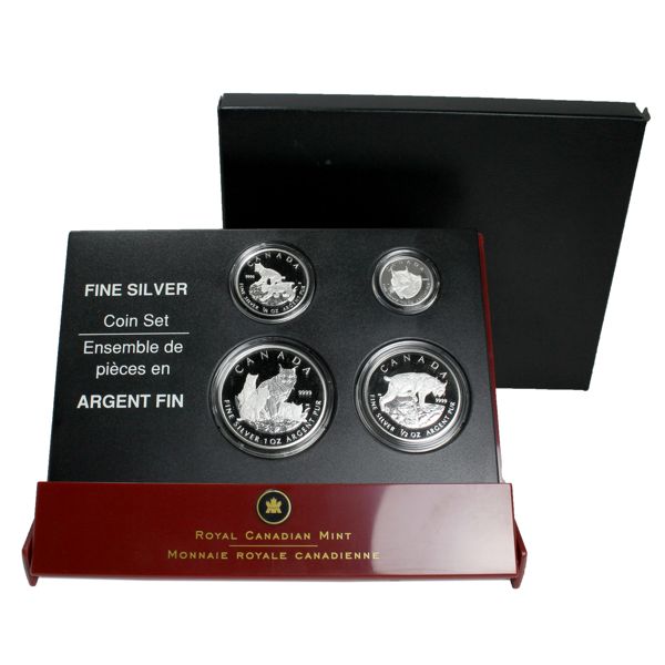 2005 The Lynx 4-Piece .9999 Silver Fractional Set (Tax Exempt) 