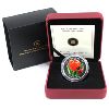 Image 1 : 2021 $20 Tulip with Ladybug Fine Silver w/ Venetian Glass Embellishment. #617 of 5000 Minted