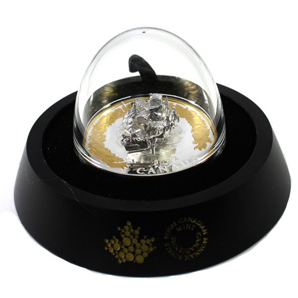 2022 $50 Holiday Splendour Fine Silver w/ Selective Gold Plating and Sterling Silver Embellishments