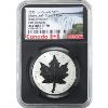 Image 1 : 2023 1oz $20 Black Rhodium Super Incuse Maple Leaf NGC Reverse PF70 First Releases (Tax Exempt)