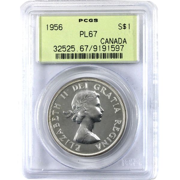 50-cent 1956 PCGS PL67