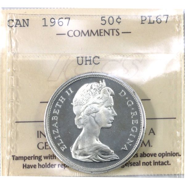 50-cent 1967 ICCS PL67 Ultra Heavy Cameo