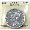 Image 1 : Silver $1 1946 ICCS MS62