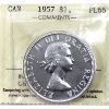 Image 1 : Silver $1 1957 ICCS PL66
