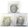 Image 2 : Silver $1 1962, 1963 & 1964 ICCS MS64. 3pcs