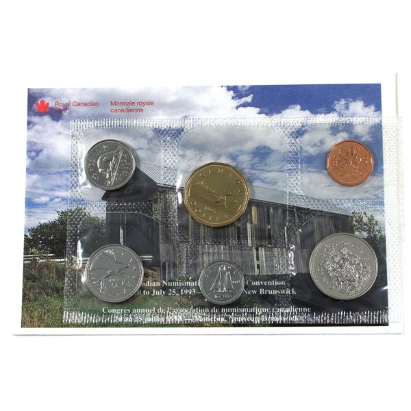 1993 Canadian Numismatic Association Convention (JUL 20-25/1993-Moncton) Proof-Like Set