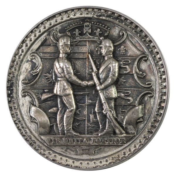 Dominion of Canada Rifle Association ND (c. 1868-) Prize Medal, UNNAMED, 41g Sterling Silver, 44mm.