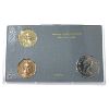Image 2 : Test Token 1985 3-piece $1 Set w/1985 Nickel Dollar & Gold and Bronze Plated Test Tokens