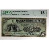 Image 1 : 345-18-02 1905 $5 Bank of Hamilton PMG Choice F15. Gibson-Various, Only 21 listed in the Registry. 