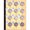 Image 3 : 50-cent 1937-1965 Lot Collection. 36x Silver 50-cent Pieces in Library of Coins Album. 36pcs.