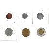 Image 2 : Unique 6-coin Blank Planchet Set. Includes 1c, 5c, 10c, 25c, Loon $1 & $2 - All Magnetic but the 1c