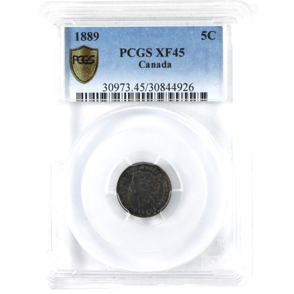 5-cent 1889 PCGS EF45