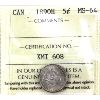Image 1 : 5-cent 1890H ICCS MS64. Flashy Coin with Subtle Hints of Light Tones. 