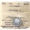Image 1 : 5-cent 1892 Obv 2 ICCS AU55