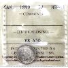 Image 1 : 5-cent 1899 ICCS MS63