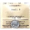 Image 1 : 5-cent 1908 Small 8 ICCS MS63