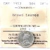 Image 1 : 10-cent 1913 Broad Leaves ICCS VF20