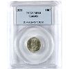 Image 1 : 10-cent 1928 PCGS MS64. Eye Catching Coin with Exceptional Lustre and Warm Natural Hues!