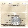 Image 1 : 10-cent 1936 ICCS MS65