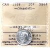 Image 1 : 10-cent 1938 ICCS MS64
